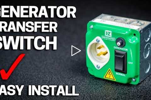 Easy DIY Generator Transfer Switch Install - Works with ANY Portable Gas or Battery Generator