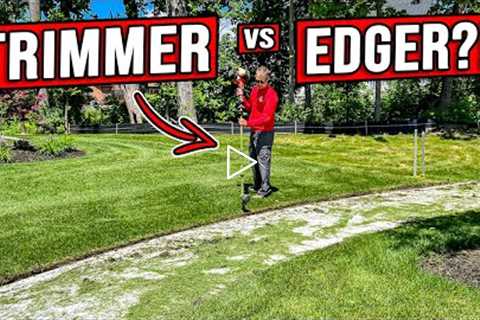 TRIMMER VS EDGER! ► PERFECT SIDEWALK EDGE [WHICH IS BETTER?!]