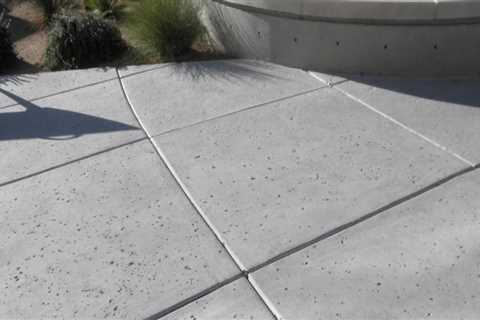 What are the decorative finishes that can be applied to concrete surfaces?