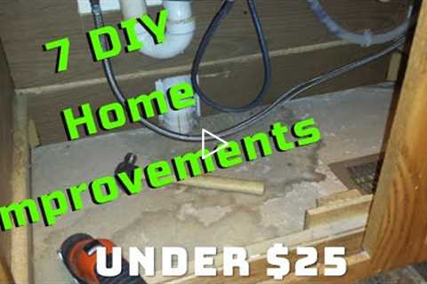 7 HOME IMPROVEMENTS UNDER $25 ~ DIY HOME PROJECTS ~ HOME IMPROVEMENT IDEAS