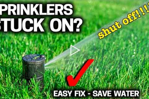 Help! My Sprinklers won’t shut off! Save $300 Fix it YOURSELF!