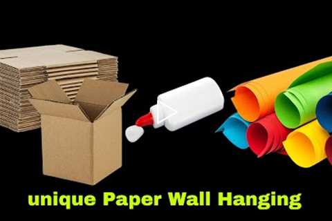 Unique Paper Flower Wall Hanging | Paper Flower Home decoration | Paper Craft Ideas | DIY Wall Mate