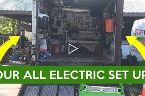Tour: Our ALL ELECTRIC Lawn Care Set Up!