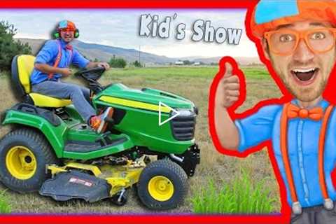 Lawn Mowers for Kids | Yard Work with Blippi