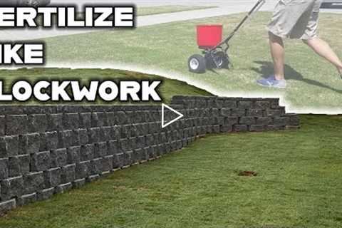 Fertilize your lawn on time...every time. You'll never mess up with this fertilization schedule.