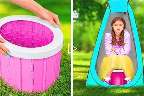 PARENTING TRAVEL HACKS AND CAMPING GADGETS || Must Have DIY Ideas for Smart Parents by 123 GO!