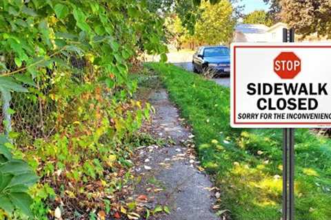 Overgrown Sidewalk Near IMPOSSIBLE To Use | Let''''s Transform This Mess!