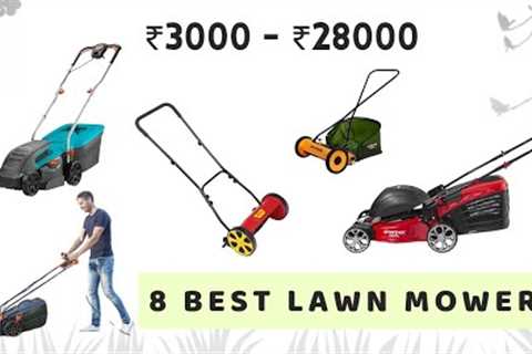 8 best lawn mowers grass cutting machine India price list 2022 #lawnmower