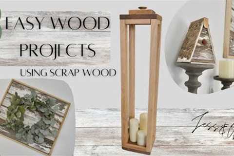 3 Easy Wood Crafts Using Scrap Wood! / Recycling & Upcycling Extra Wood DIY Projects