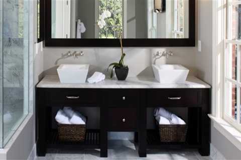What is the first step in a bathroom renovation?