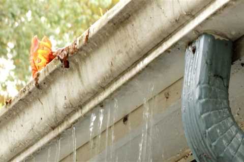 What problems do clogged gutters cause?