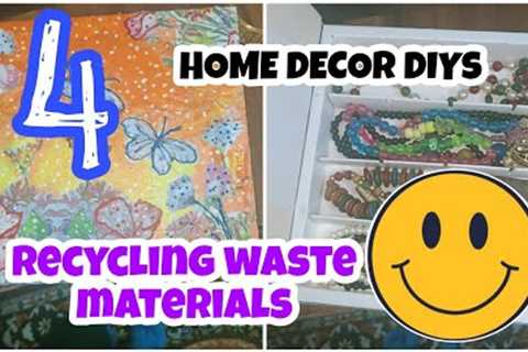 Home decor Ideas 💡Recycling from waste materials @moitrayeecraftycastle