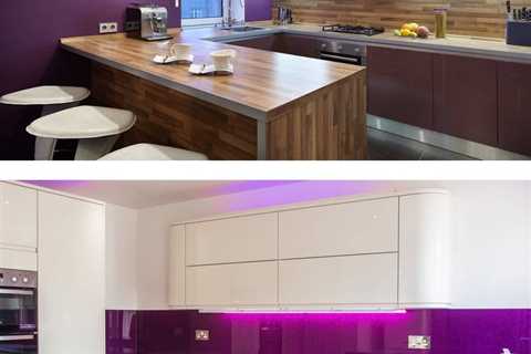 Purple Kitchens