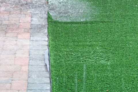 What happens if artificial turf floods?