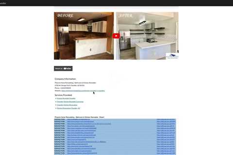 Chandler Arizona Kitchen Contractor Website Info