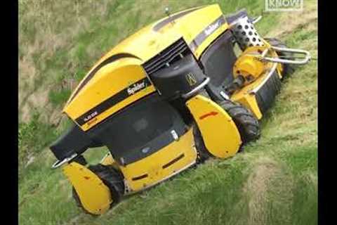 Robot lawn mower can cut grass uphill