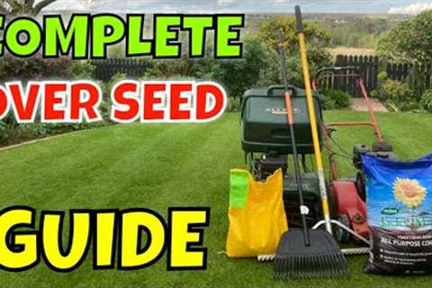 COMPLETE Guide to over seeding YOUR LAWN | EASY to follow STEPS