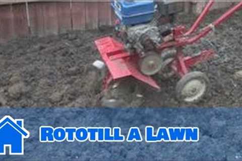 Lawn and Yard Help : How to Rototill a Lawn