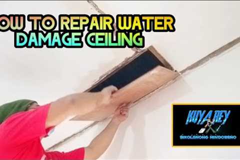 HOW TO REPAIR WATER DAMAGE CEILING #rotten #diy   #repair #repairworks