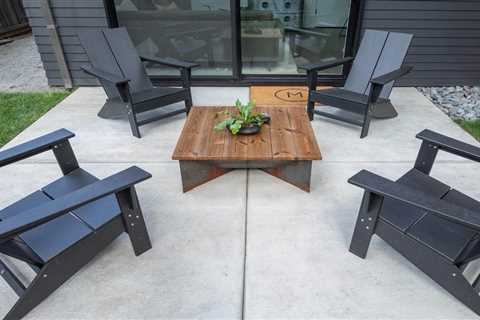Concrete Patio Table