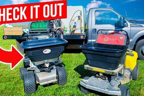 Lawn Care Equipment Setup for Weed Control and Fertilization Business