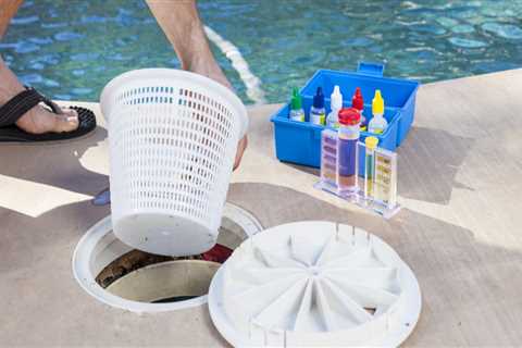 What should weekly pool maintenance include?