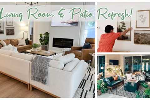 DECORATING OUR LIVING ROOM & PATIO | SPRING HOME REFRESH | Lynette Yoder