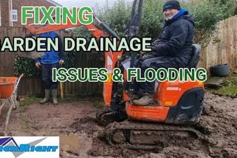 Fixing garden drainage issues