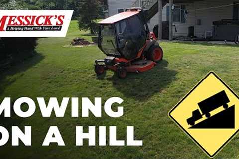 How to Safely Mow a Hill