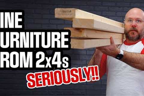 Stunning Fine Furniture from 2x4s! This even blew my mind!