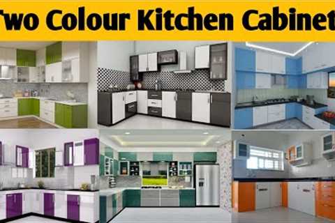 Modular Two Colour Kitchen Cabinet  Design : See Trendy Idea''s 2023 !