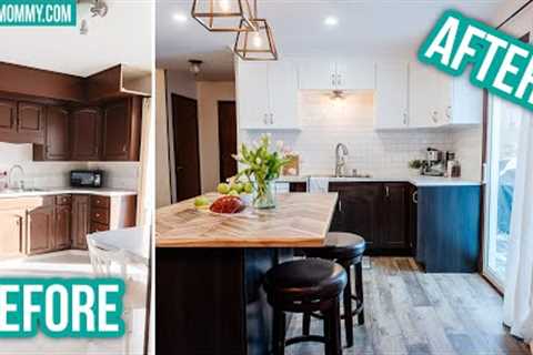 DIY Kitchen Renovation with incredible BEFORE & AFTER makeover | The DIY Mommy