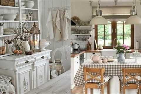 100 Elegante cottage small Kitchen Shabby chic |Farmhouse ideasVintage Rustic|cottage decor