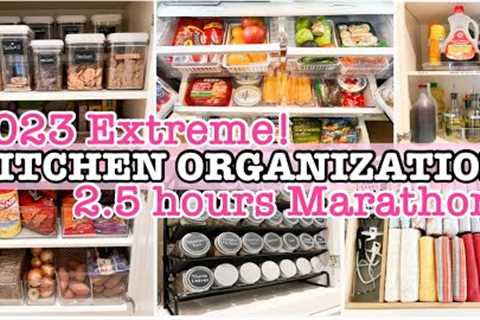 *NEW* EXTREME KITCHEN ORGANIZATION IDEAS 2023 | 2 HOUR CLEANING MARATHON + ORGANIZING + DECLUTTERING