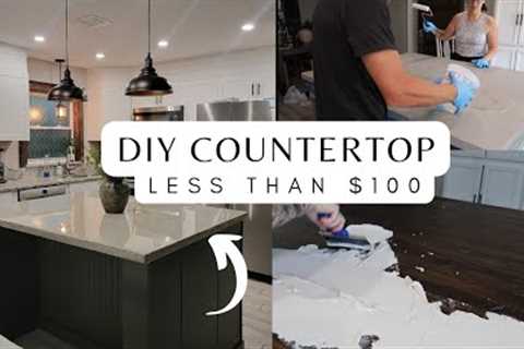 DIY kitchen refresh ! Epoxy Countertop diy Small Home updates 2023