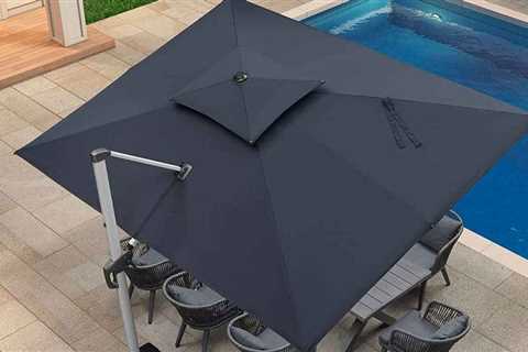 Solar LED Cantilever Umbrella Making a Splash With Pool Owners