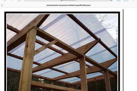 how to cover a pergola with polycarbonate