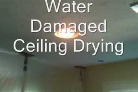 Water Damaged Ceiling Drying, Wet Ceiling Dry Out, 978-392-1895