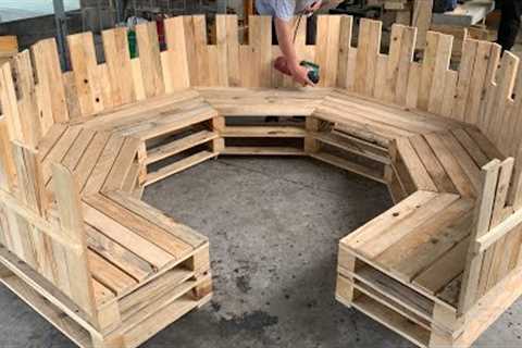 Inspiring Diy Wood Pallet Projects - Creative Garden Pallet Benches Make Great Outdoor Decorations