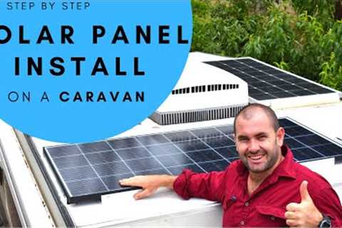 How to install a SOLAR PANEL on a CARAVAN?- EASY step by step guide