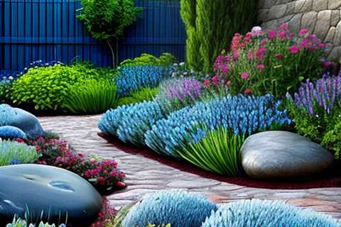 Blue Landscaping Rock