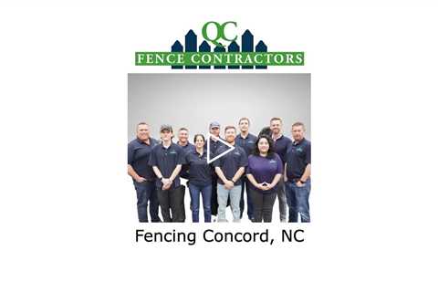 Fencing Concord, NC - QC Fence Contractors