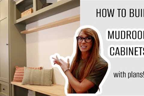 How to Build Mudroom Cabinets | Easy DIY Built Ins!