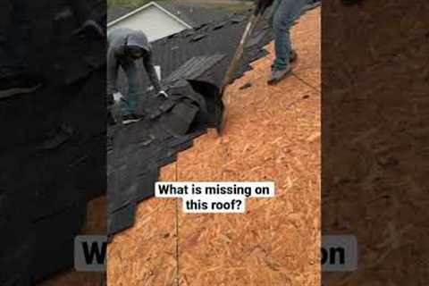 How not to install roofs #construction #contractor #tools #diy #roofing