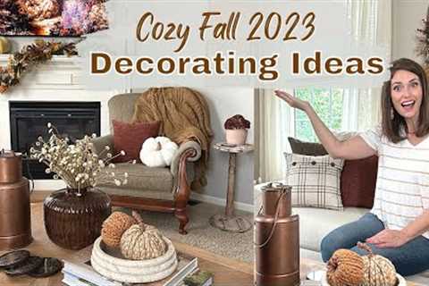 COZY FALL 2023 DECORATING IDEAS | LIVING ROOM DECORATE WITH ME | Fall Series Kickoff