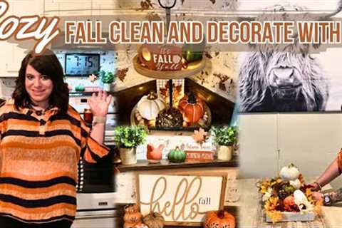 2023 COZY  FALL MOBILE HOME KITCHEN CLEAN AND DECORATE PART 1 | DECORATING IDEAS ON A BUDGET