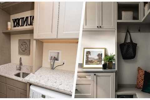 75 Laundry Room With Beige Cabinets And Gray Countertops Design Ideas You''ll Love 🌈