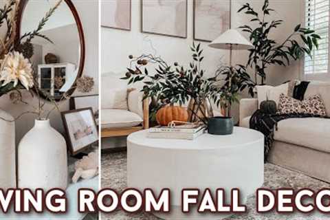 2023 FALL DECORATE WITH ME | ENTRYWAY & LIVING ROOM FALL DECORATING IDEAS | AUTUMN HOME DECOR