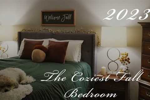 2023 🍁🍂COZY FALL BEDROOM DECORATE WITH ME🍂🍁COZY SIMPLE FALL DECOR