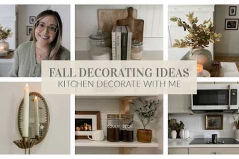 FALL DECORATING IDEAS | DECORATING MY KITCHEN FOR FALL 2023